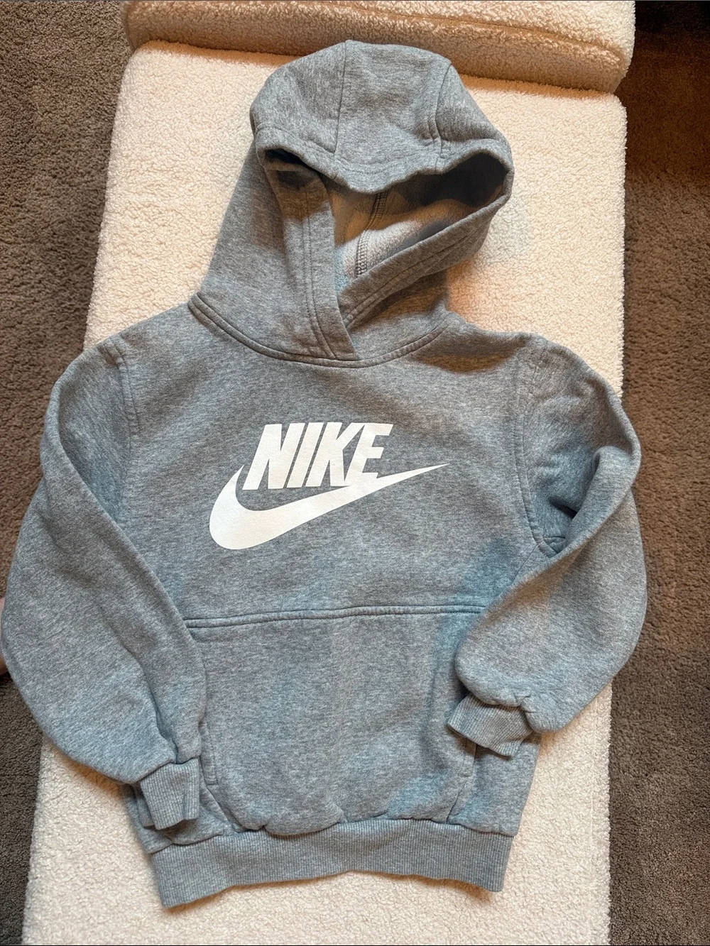🔥Bundle of 3 Nike Kids Sweater Hoodie pullover! Sz 6-7 / S. Gray,Black,Blue.